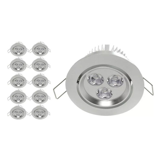 20 Ampolleta Led Embutido Focos Led Embutidos Blanco Frio 3w