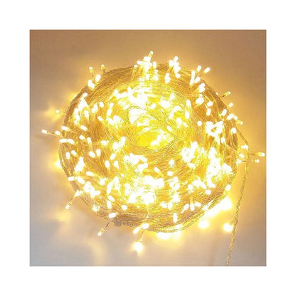 Cortina De Luces Navidad 3x2 Mts 320 Led Amarillas Cascada