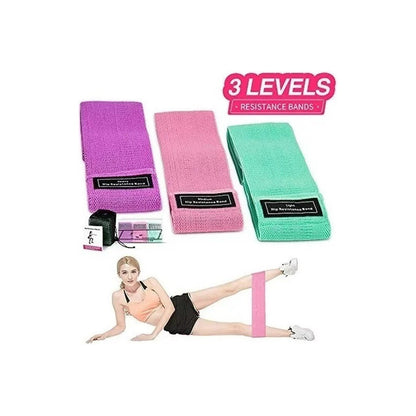 Set 3 Banda Elastica Tela Pilates Bandas Elasticas Tela Yoga