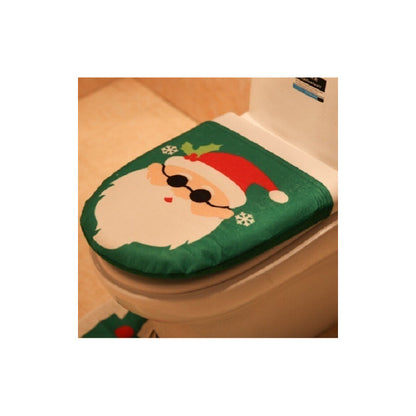 Set Fundas Baño Decoracion Cosas De Navidad Viejito Pascuero