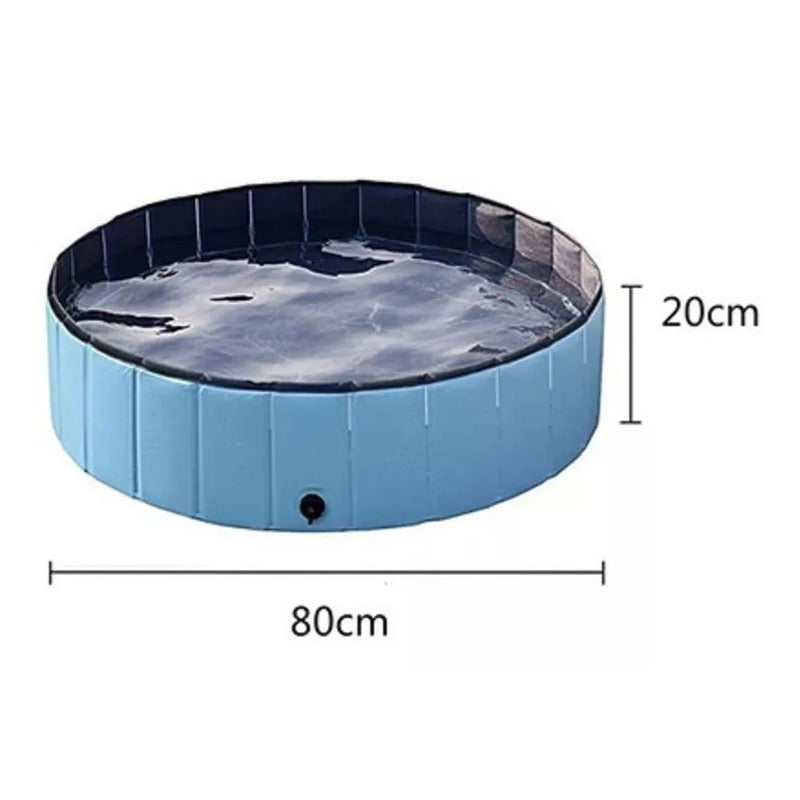 Piscina Perros Verano Piscina Roro Macotas Bañera Plegable 80x20