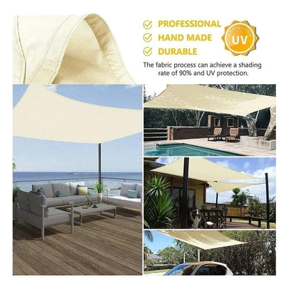 Set X2 Toldo Vela Malla Rectangular Terraza Toldo Uv 2.5x3.5