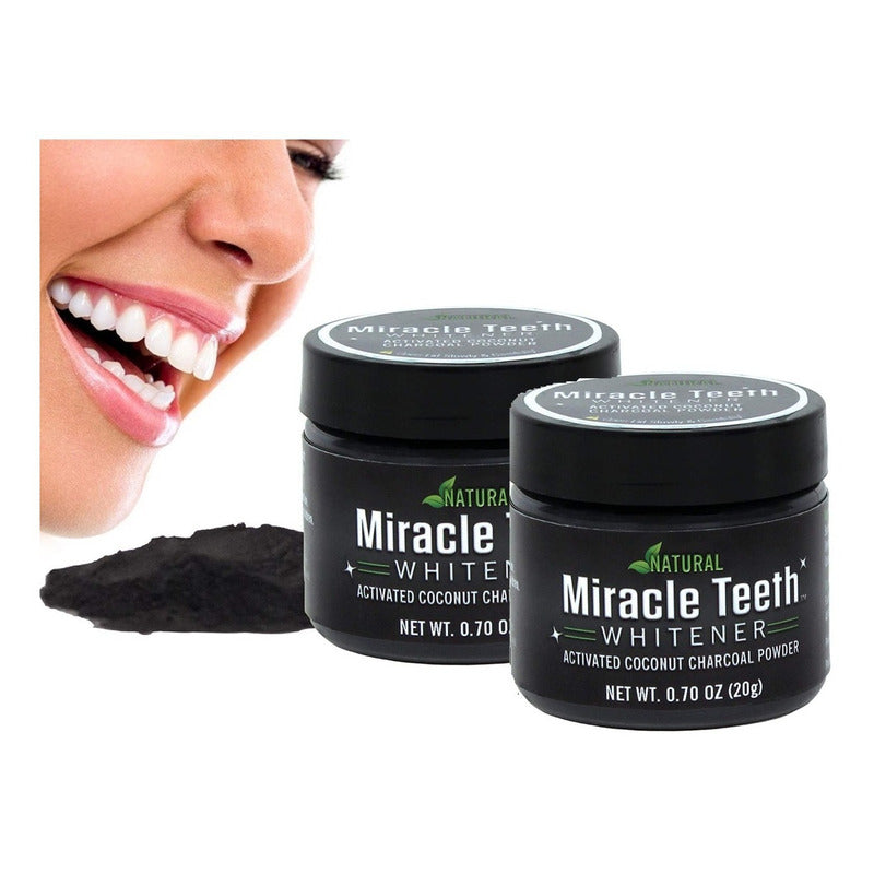 Pack X2 Blanqueador De Dientes Teeth Whitening Miracle Teeth