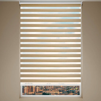 Cortinas Roller Duo Dia Noche Cortina Blackout 100x200 Beige