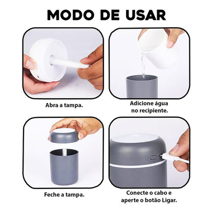 Humidificador Ultrasonico Difusor Mini Humidificador 300ml