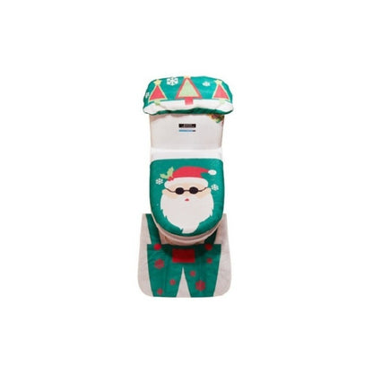 Set Fundas Baño Decoracion Cosas De Navidad Viejito Pascuero