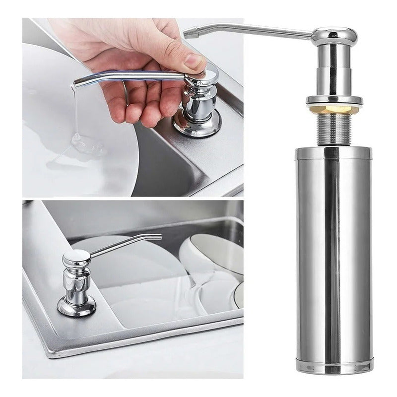 Dispensador De Jabón Liquido Para Fregadero Acero Inoxidable