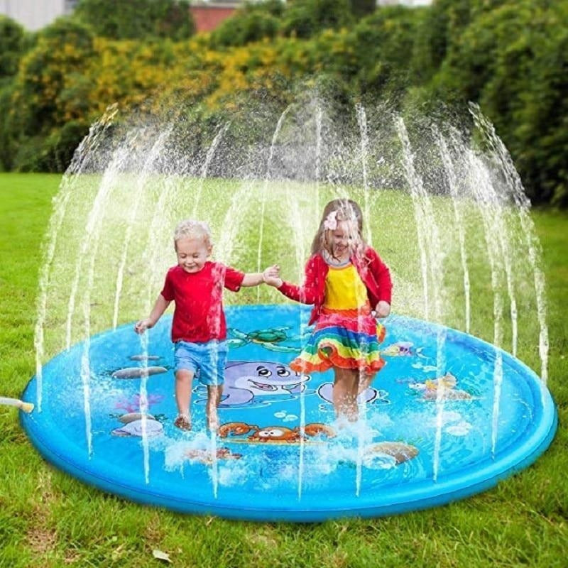 Alfombra De Agua Niños Juegos De Agua Piscina Lanza Agua 010