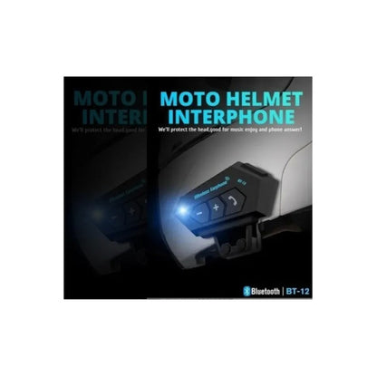 Audífonos Sikeo Bluetooth Para Casco Motocicleta Bt12