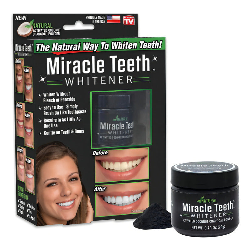 X10 Blanqueador Miracle De Dientes Teeth Natural Whitenin