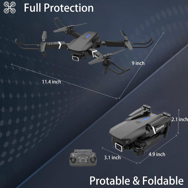 Drones Profesionales E88-pro Drone Mini Pro Camara Hd 1080