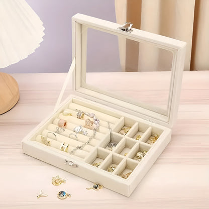 Organizador De Joyas Caja Joyero Para Collares Y Anillos