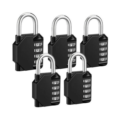 Pack X5 Candado De Seguridad Candados Con Clave Numerico 860