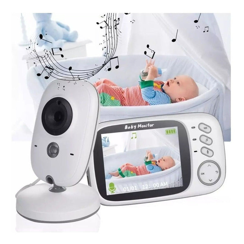 Camara Bebe Monitor Bebes Microfono Vision Nocturna Video