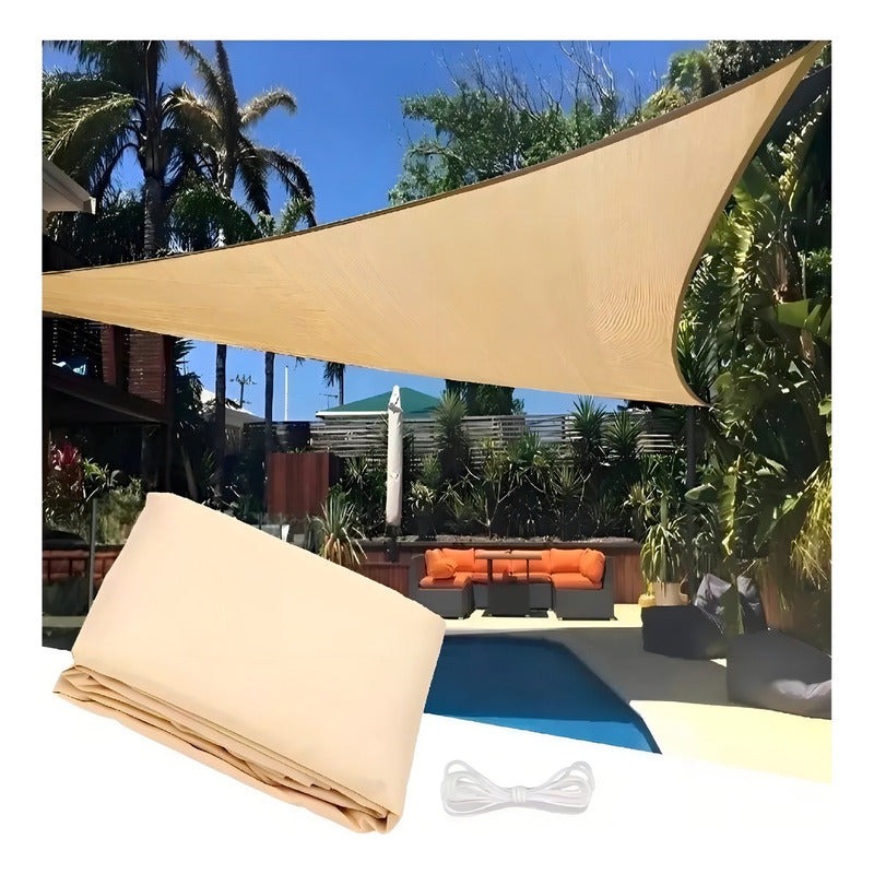 Carpa Toldo Vela 3x3 Vela Sombra Lona Triangular Lona Toldo Color Beige