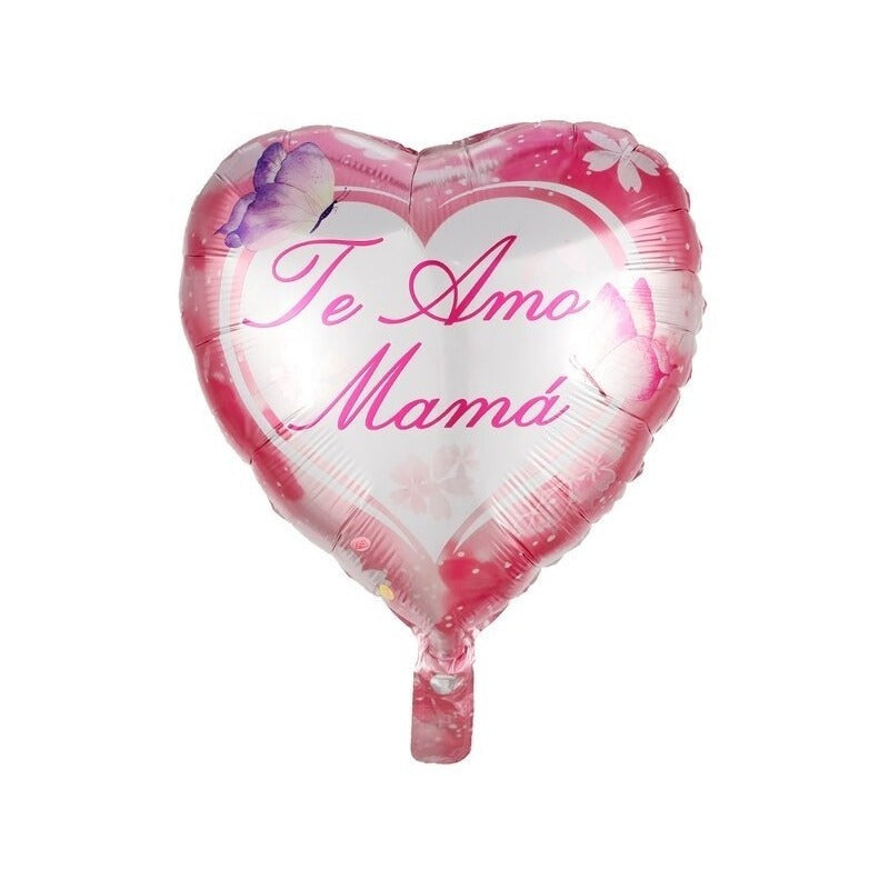 Pack X12 Globos Metalizados Feliz Dia Mama Dia De La Madre