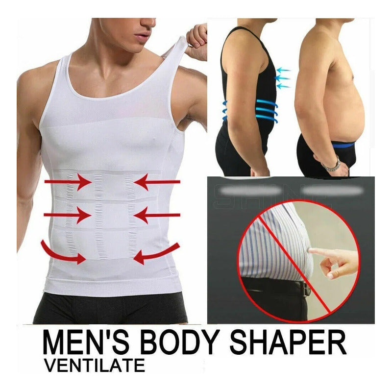 Faja Polera Reductora Hombre Poleras Compresion Hombre Reduc