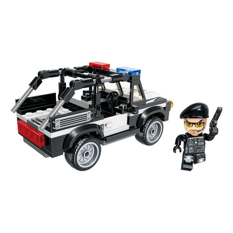 Bloques Didactico Auto Moto Juguete Carros Policia 490pcs