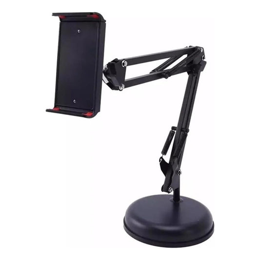 Porta Celular Escritorio Eoland Pedestal Soporte De Celular Con Brazo Giratorio 360° Grados Soporte Brazo Zigzag Con Pedestal Para Tablet Y Celular