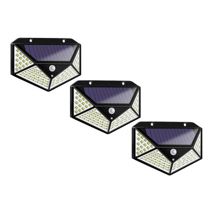 Pack X3 Foco Exterior Luz Led Solar Focos Led Solar Cl-100