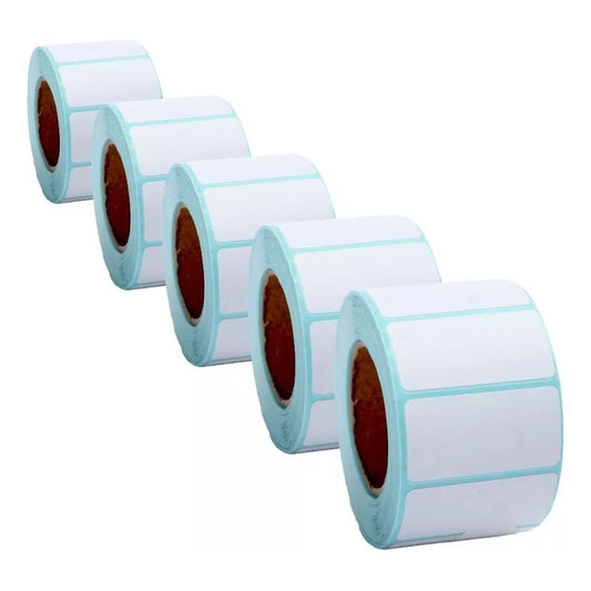 Rollo Etiquetas Termica 5 Unidades Autoadhesivas 50x25mm 2237 Qatarshop 5 Unidades De Rollos Etiquetas Termicas  Autoadhesivas 50x25mm Etiquetas Adhesivas Rollo De Etiquetas Termicas