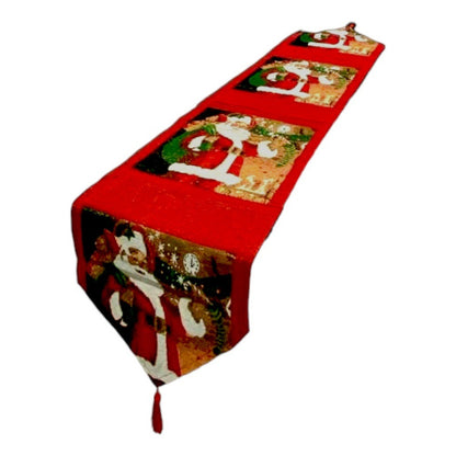 Camino Mesa Navideño Mantel Lino Rectangular Camino De Mesa