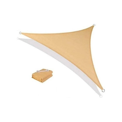 Toldo Vela Sombra Triangular 3.5x3.5x3.5 Metros Filtro Uv Color Beige