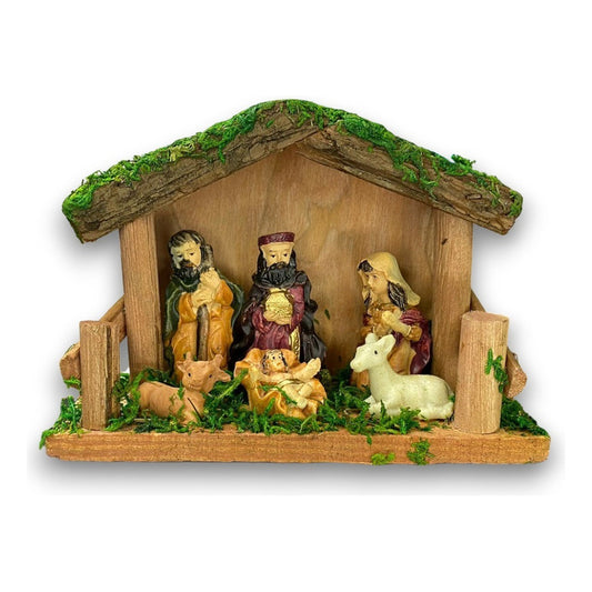 Pesebres Navideños Nacimiento Navidad Pesebre De Madera 11cm