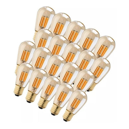 Ampolleta Vintage E27 Soquete Luces Vintage Luz Calida X20 2w Qatarshop