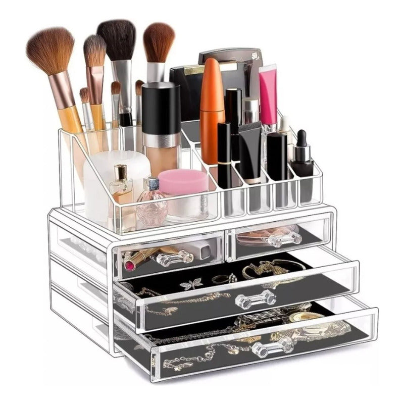 Organizador Para Maquillaje Cosmeticos Joyero De Acrilico