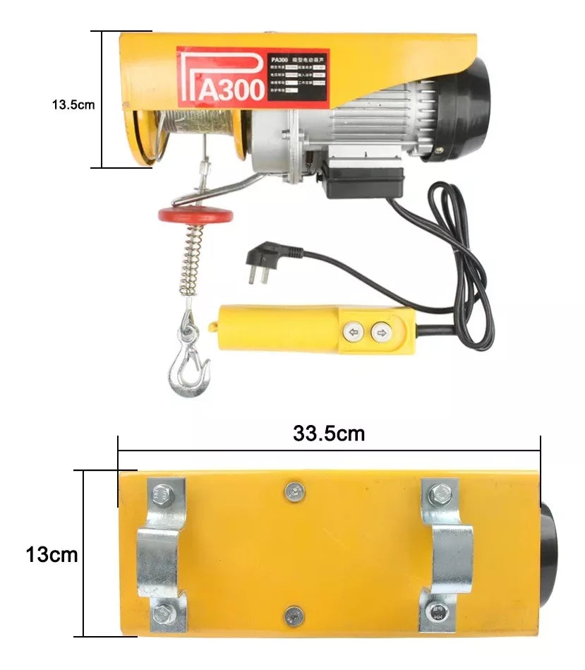 Tecle eléctrico 500kg 1020w Cadena 12m